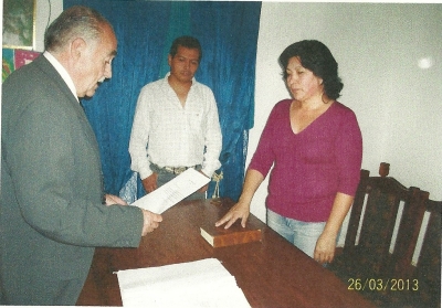 La se&ntilde;ora Viviana Carmen Pate&ntilde;o jura como Juez de Paz de Santa Clara