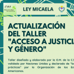 TALLER “ACTUALIZACIÓN DE ACCESO A JUSTICIA Y GÉNERO – LEY MICAELA 27499 – VIRTUAL“.