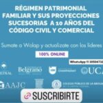 RÉGIMEN PATRIMONIAL FAMILIAR Y SUS PROYECCIONES SUCESORIAS A 10 AÑOS DEL CÓDIGO CIVIL Y COMERCIAL