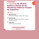 4º RANKING DE EFICACIA POLÍTICO-CRIMINAL DE LOS MINISTERIOS PÚBLICOS FISCALES DE ARGENTINA