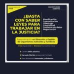ESPECIALIZACIÓN EN DIRECCIÓN Y GESTIÓN DE ORGANISMOS JUDICIALES Y JURÍDICOS